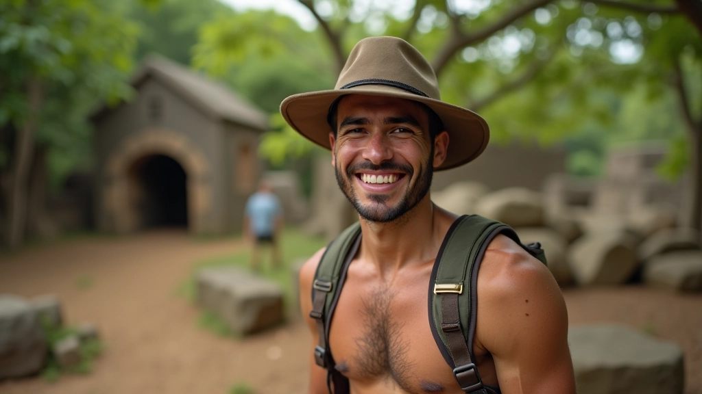 Arqueólogo experto en historia taína, portrait desde el pecho hacia arriba